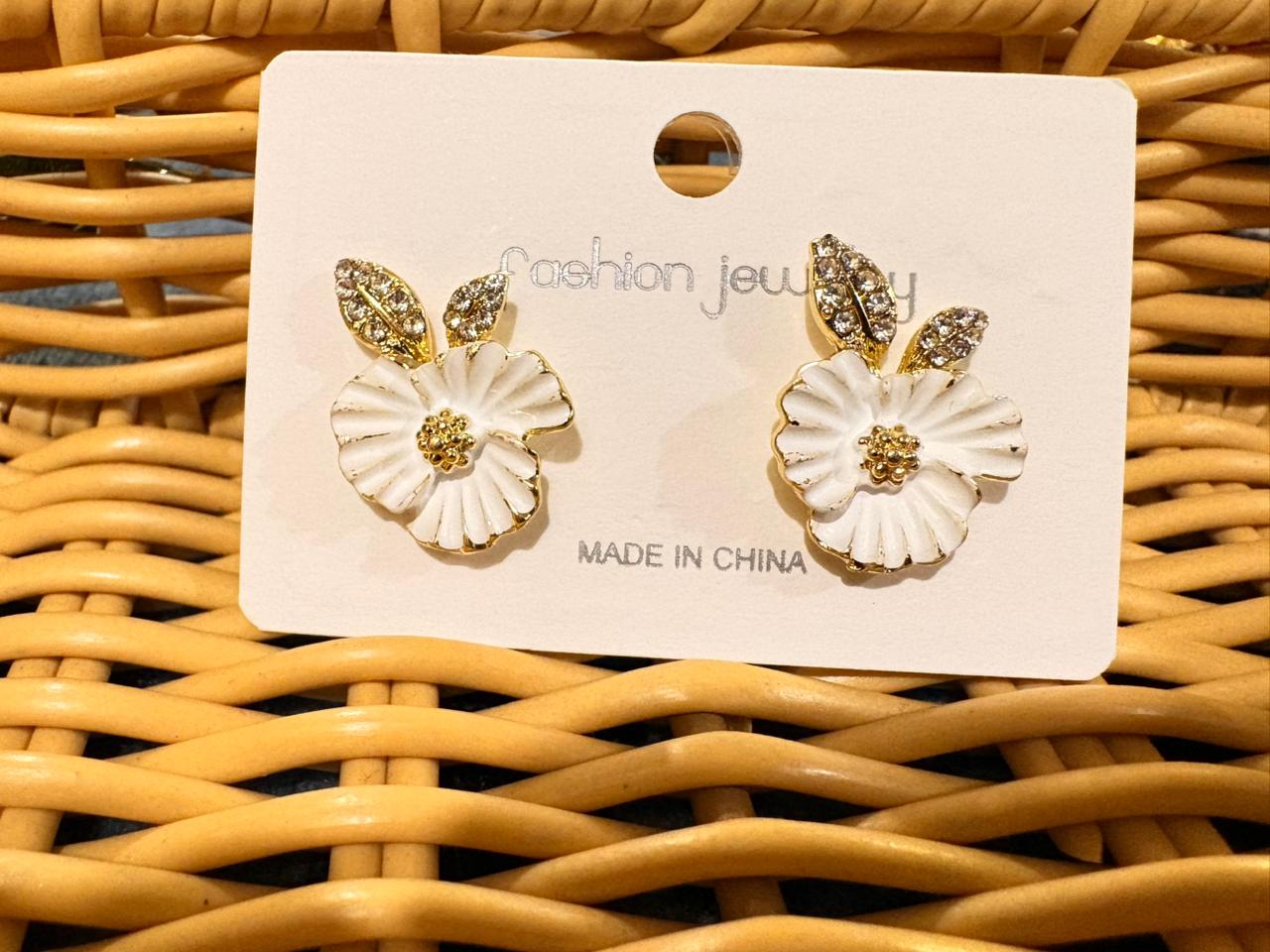 The Alabaster Blossom Earrings
