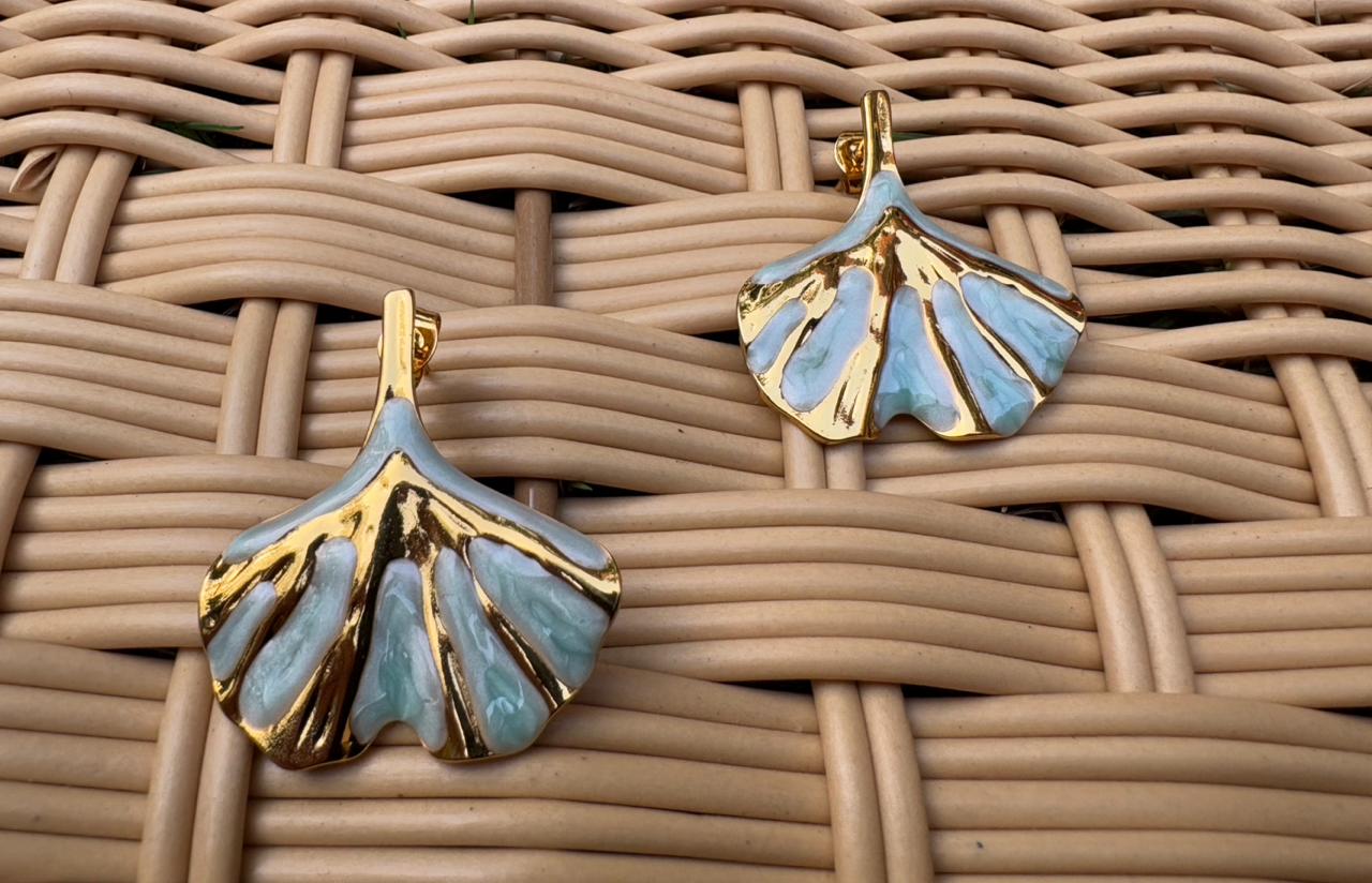 Sculptural Leaf Earrings
