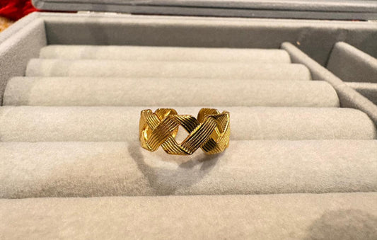 The Braided Chevron Ring