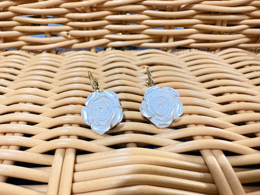 The Alabaster Rose Earring
