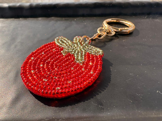 Artisan Beaded Keychain