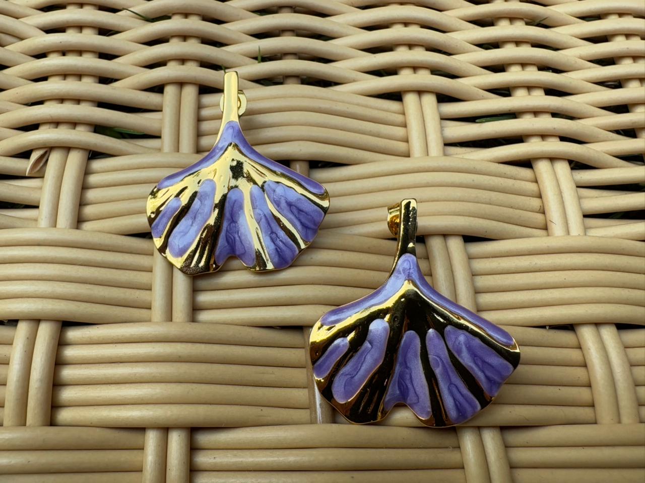 Sculptural Leaf Earrings