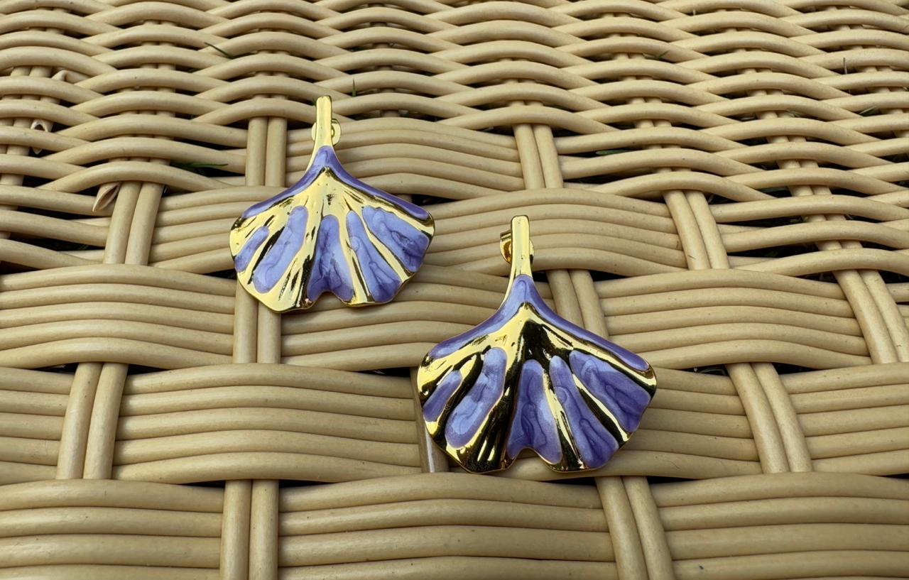 Sculptural Leaf Earrings