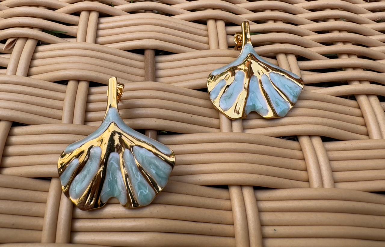Sculptural Leaf Earrings