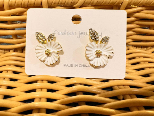 The Alabaster Blossom Earrings