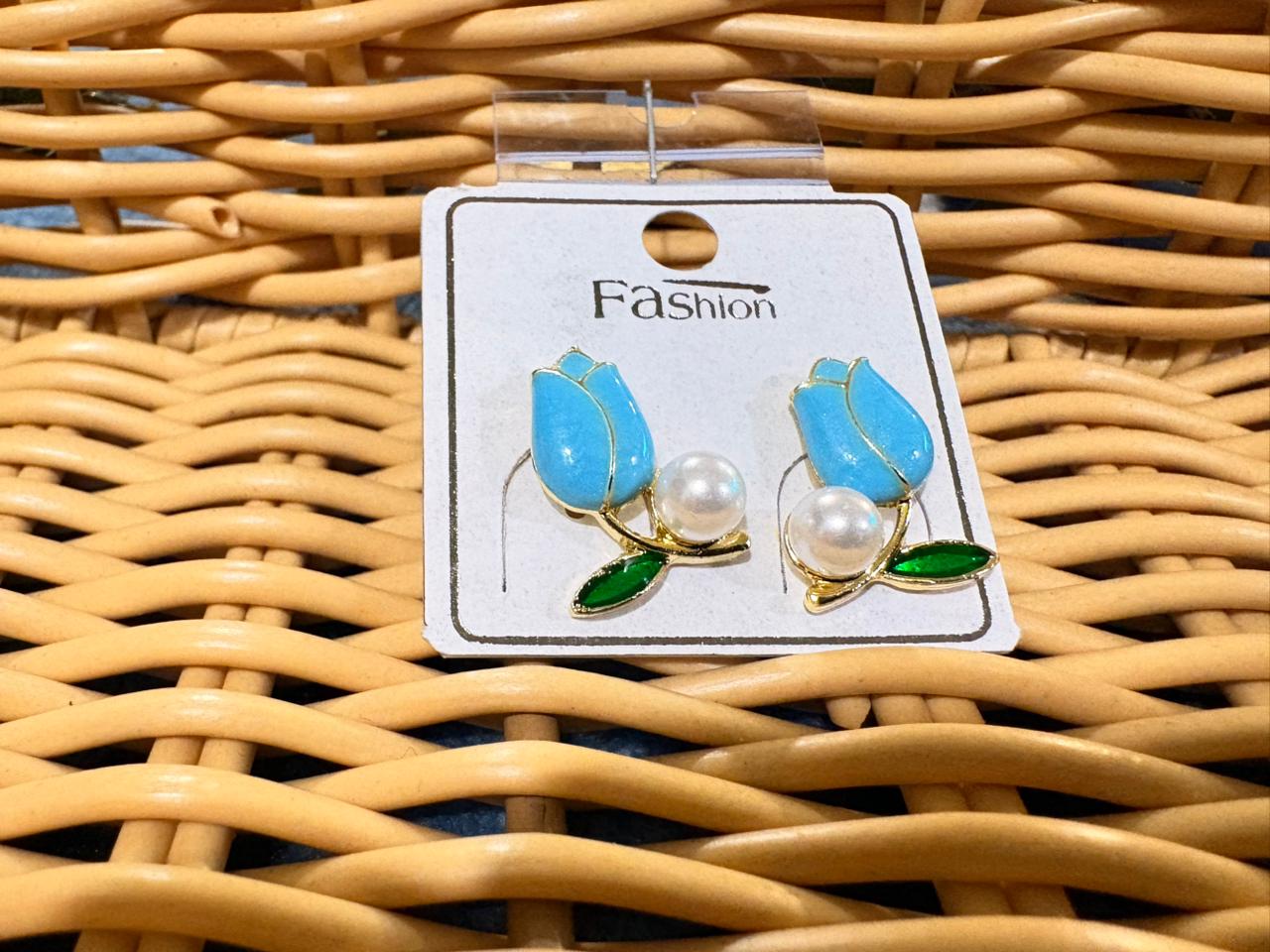 Azure Tulip Earrings