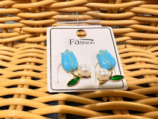 Azure Tulip Earrings